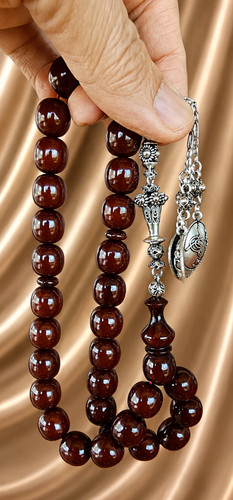 Amber bakelite Prayer Worry Beads Baga Subha Tasbih Tasbeeh مسبحة