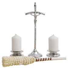 Silbernes p&auml;pstliches Weihnachtsliederset, 17 cm