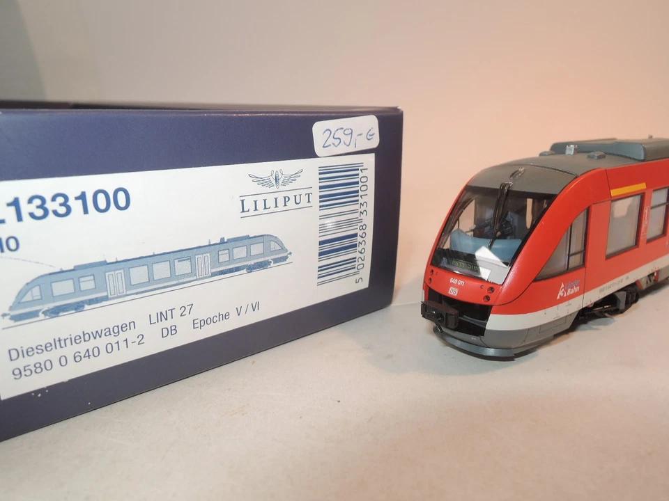 ++ H36 H0 Liliput L133100 Dieseltriebwagen BR 640 LINT 27 DBAG DSS 21-polig NEU - Bild 2 von 4