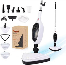 Rapid Heating Steam Mop with Attachments for All Floor Types - Lightweight & Eff