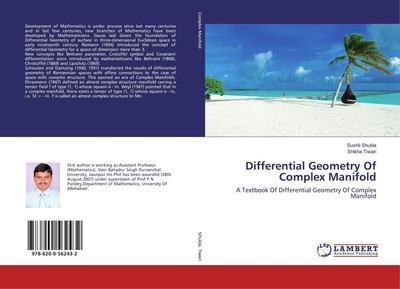 Differential Geometry Of Complex Manifold | Sushil Shukla (u. a.) | Taschenbuch