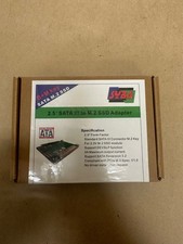 SYBA SY-ADA40087 2.5 SATA 3 to M.2 SSD Adapter NEW FACTORY SEALED