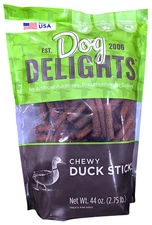 Dog Delights Chewy Duck Sticks Treat 44 Oz EXP 11/2027