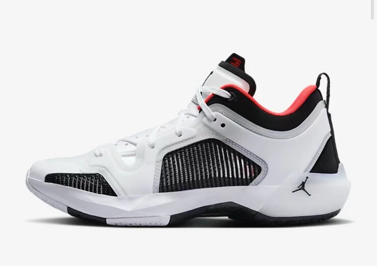 Air Jordan 37 XXXVII Low DQ4122-100 White/Black/Siren Red