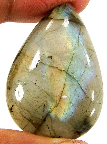 Piedra de envoltura de alambre de cabujón de piedras preciosas sueltas gris natural 76,40 quilates - 22597 - Imagen 2 de 3