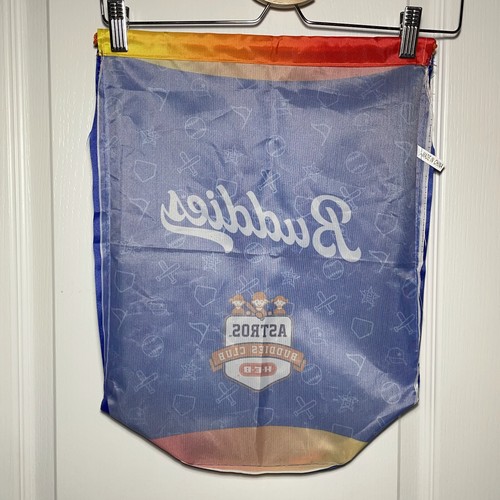 MLB Houston Astros Drawstring Cinch Bag Buddies Club HEB 17.5x12" Sports Bats - Imagen 12 de 14