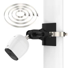 Pole/ Railing Mount for Arlo/ Eufy Cam 360°Adjustable Bracket Holder