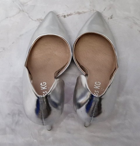 MISS KG Celia WF Silver Courts Pointed Synthetic Heels Wide EU 37 UK 4 UVP 85£ - Bild 8 von 9
