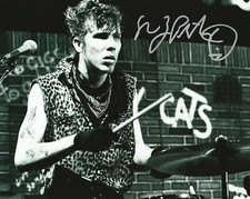 * SLIM JIM PHANTOM * signed autographed 8x10 photo * THE STRAY CATS DRUMMER * 1