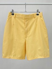 Vintage 80s Sabene Yellow High Waisted Tailored Shorts Waist 27  
