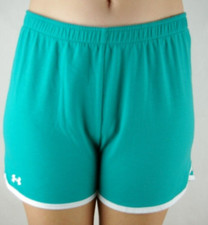Under Armour Teal With White Accent Polyester Blend Athletic Shorts Youth Sz YXL