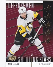 19/20 UD..KRIS LETANG..RED SHOOTING STARS..# SSD-4..PENGUINS..FREE COMBINED SHIP