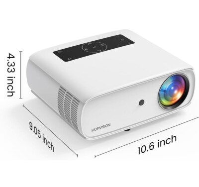 Native 1080P WiFi Bluetooth Projector Upgraded 15000L HD Video Projector Theater