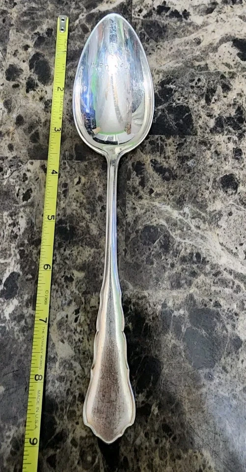 WMF GERMANY SILVERPLATED CHIPPENDALE ENGRAVED BOWL TABLE SERVING SPOON🔎👀 - Image 2 of 4