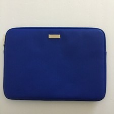 Kate Spade Saffiano Laptop Sleeve   Blue Faux Leather   Fits up to 13.5" Laptop
