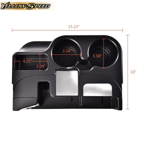 Center Console Cup Holder Divider Insert Fit For 03-12 Dodge Ram 1500 2500 3500 - Picture 2 of 12