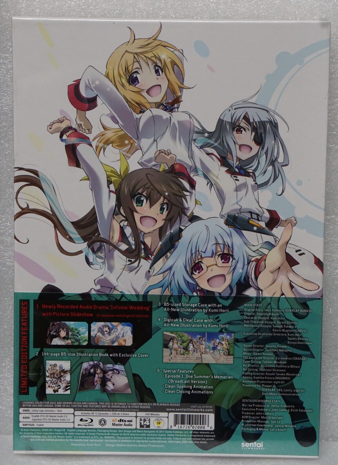 Infinite Stratos Season 2 Complete Limited Edition Blu-ray Box Set + Art  Book 816726020006