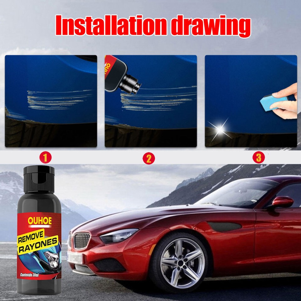 Car Scratch & Swirl Remover Liquid Anti Scratch Polishing Wax Repair ...