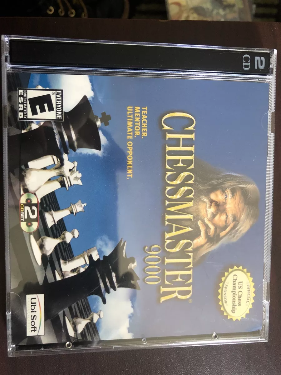 Chessmaster 9000 PC CD Rom Two Disc Ubi Soft Jewel Case Edition Disc Are  Mint