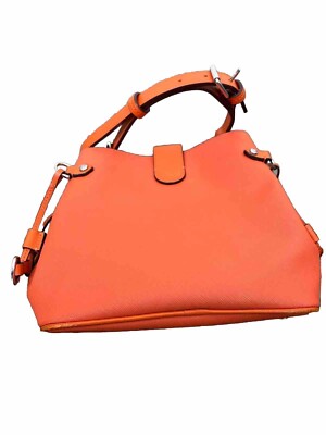 Tumi Orange Leather and Crossbody Bag - Excellent condition