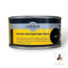 Liberon Black Patinating Wax - For Ageing & Colouring Wood - 250ml
