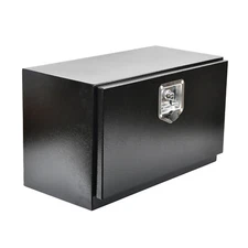 Steel 24"X12"X14" Black Underbody Truck Toolbox Trailer Pickup Storage Tool Box