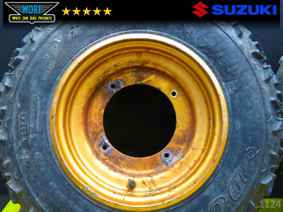 1986 Suzuki LT250R Front Wheels Rims Tires Gold OEM 55310-43B00 | ATV
