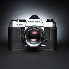 New Genuine Real Leather Half Camera Case Bag Cover For Pentax K1000 Film Camera