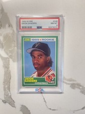1989 Score Deion Sanders PSA 8
