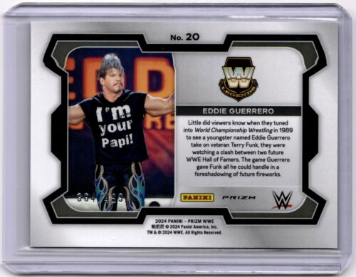 Eddie Guerrero 2024 Panini Prizm WWE Pulsar Prizm #20 WWE Legends #364/499 - Foto 2 di 2