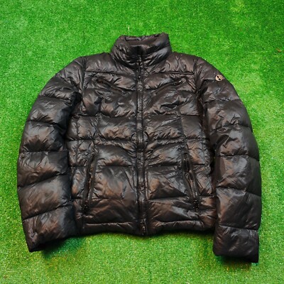 Timberland Down Jacket Womens Small Black Quilted Goose Feather Outdoors  full