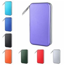 80 Capacity for Storage Holder Carry Case In Car CD Wallet Disc Sleeve DVD UK