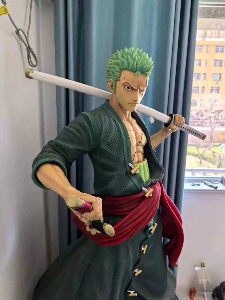 One Piece Roronoa Zoro 1/1 Life Size Gk Resin Painted Statue