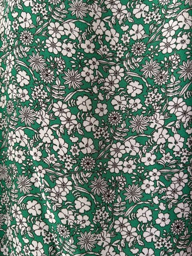 MAX STUDIO GREEN DITSY FLOWER BLOUSE SIZE 2X (22 approx.) - Picture 4 of 8
