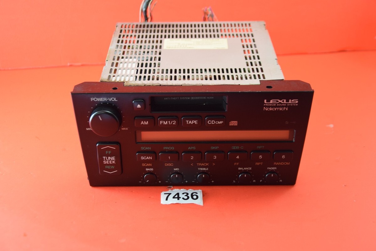 F#3 93 94 Lexus LS400 Nakamichi Radio OEM Tape CD 86120-50250 OEM