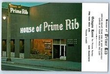 1960 San Francisco California CA Postcard House Prime Rib Exterior Building View