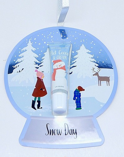 2 BATH & BODY WORKS HOT COCOA & CREAM SNOW DAY LIP GLOSS .47 oz NEW - Picture 7 of 7