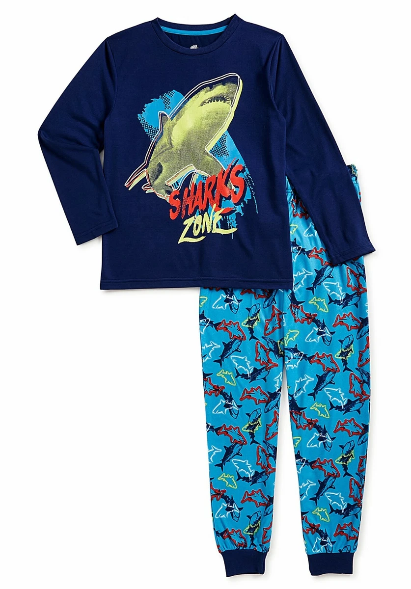 NWT Shark Pajamas Boy s Size 10 12 14 16 Large XL XXL Spring Summer Fall Winter