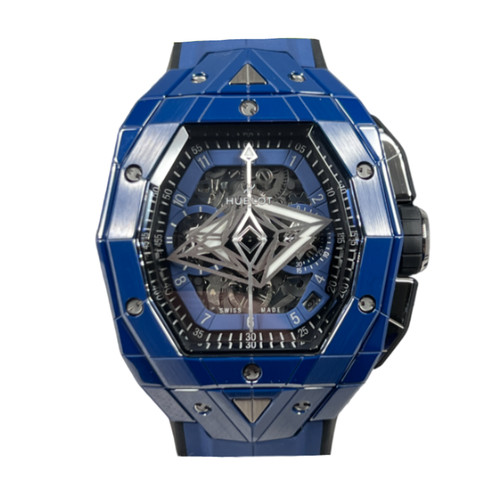 Hublot Big Bang Chronograph 42 mm Bleu Ceramic Men's Watch, 648.EX.0151.RX.MXM24