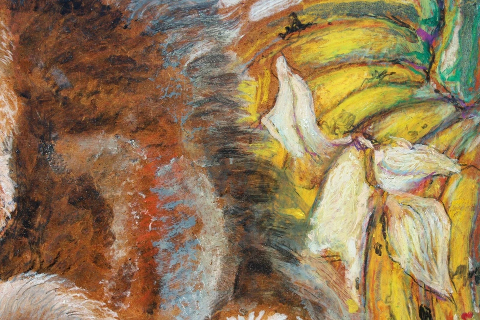 Monkeys, Painting, Animals, Africa,Chimpanzee,Art Deco,France - image 4 of 4