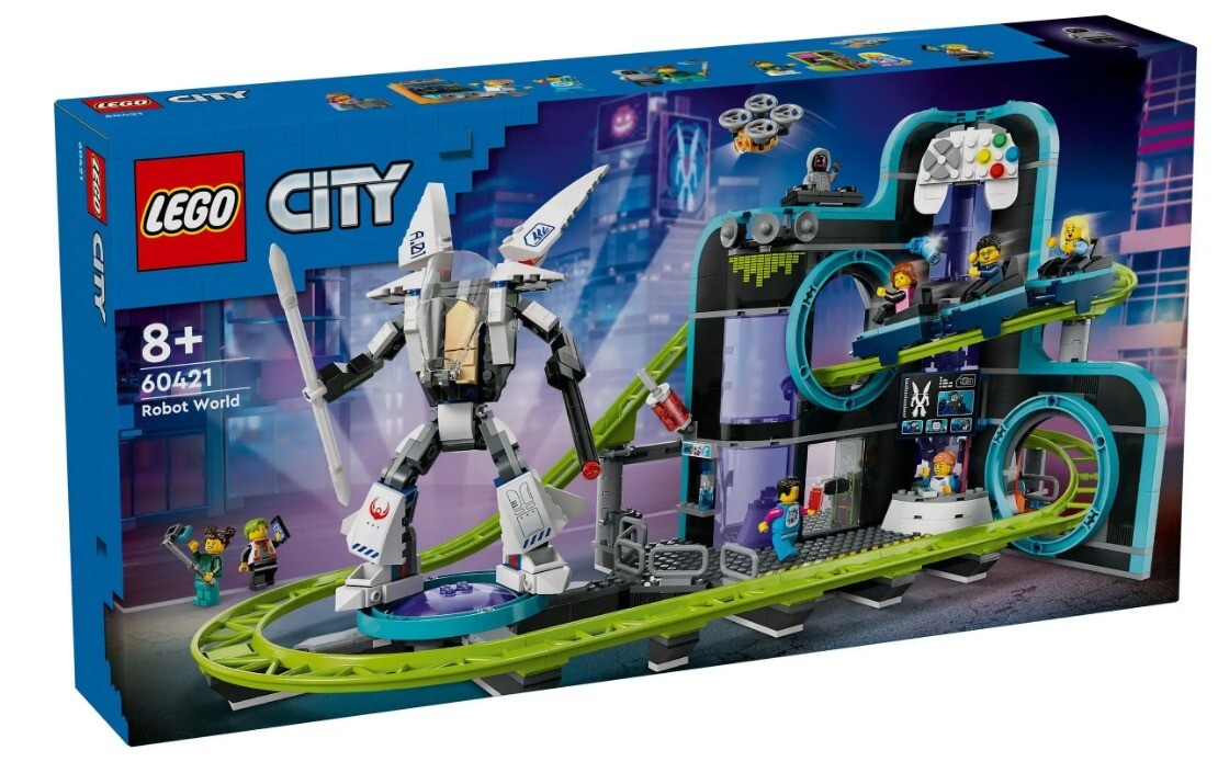 Lego City 60421 - Robot World Roller-Coaster Park NEW - FREE