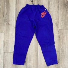 Vintage 90s Nike Lightweight Windbreaker Track Pants Purple Size Small Workout