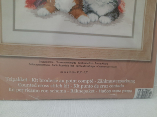 Vervaco ~ Purring Kittens ~ Tabby Striped Kittens ~ Needlework Kit Cross Stitch - Picture 8 of 11