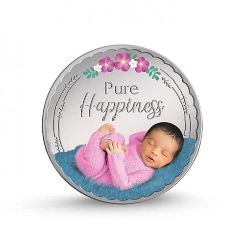 Ebay Live 34.19-Pamp Mmtc Baby Girl Gift Box - 20 Gram Silver Coin - Pink