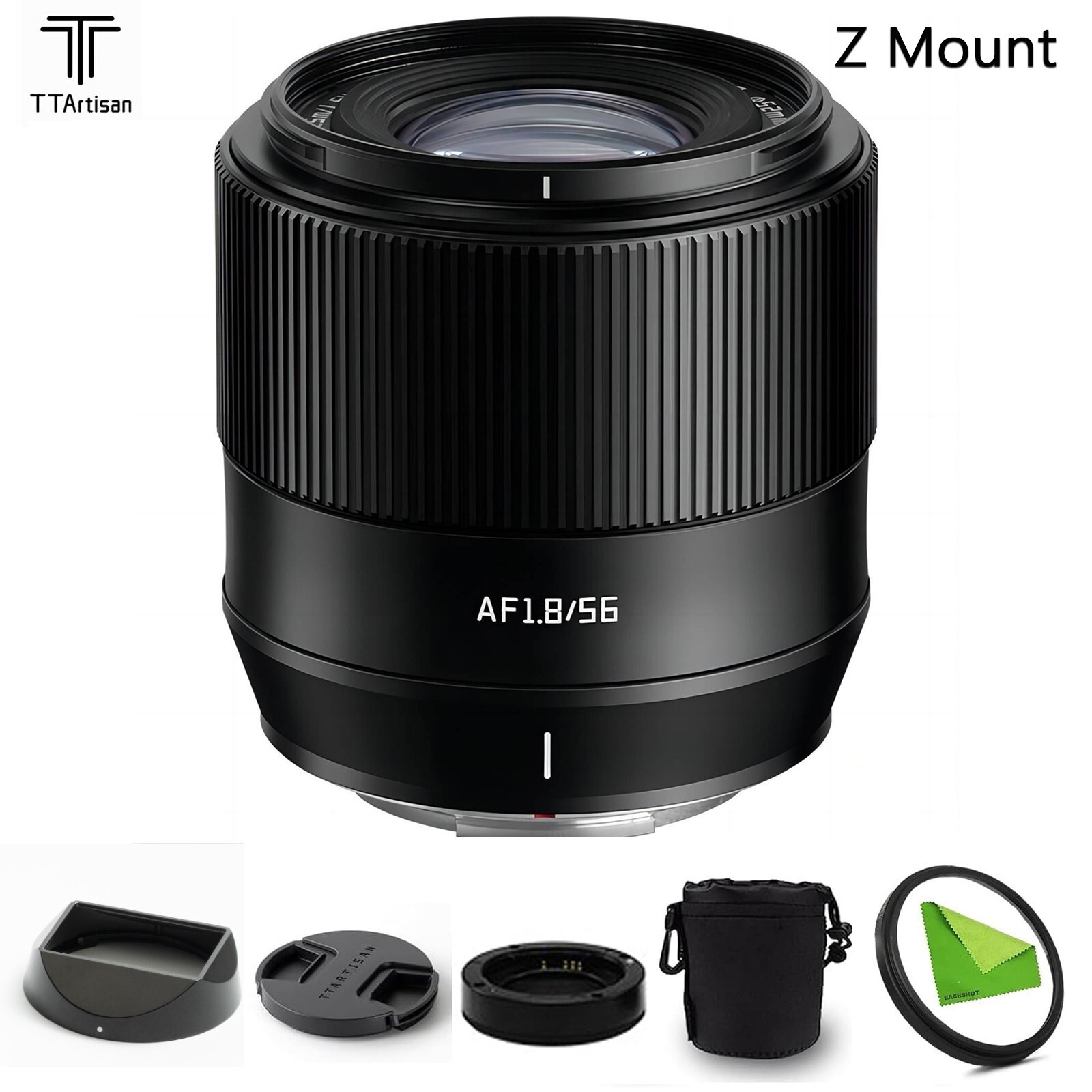 Objectif autofocus TTArtisan 56mm F1.8 à structure métallique durable