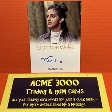 Rittenhouse DOCTOR WHO Series 11 & 12 - MANDIP GILL Full Bleed Autograph Card