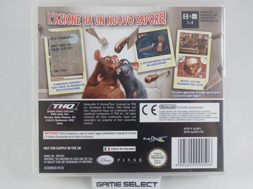 DISNEY PIXAR RATATOUILLE NINTENDO DS 2DS 3DS PAL ITA ITALIANO ORIGINALE COMPLETO - Foto 2 di 6
