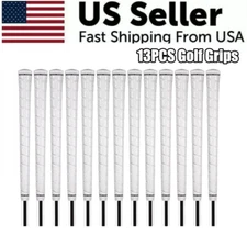 13pcs Wrap Golf Grips Standard/Midsize - Anti-Slip White Club Golf Grips NEW