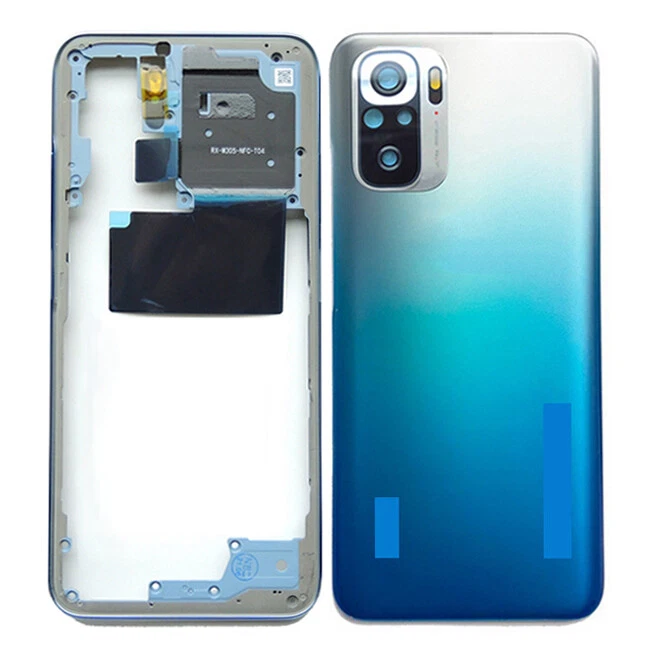 AAA Middle Frame+Back Cover+Camera Lens For Xiaomi Redmi Note 10 4G / Note 10S - Image 2 of 3
