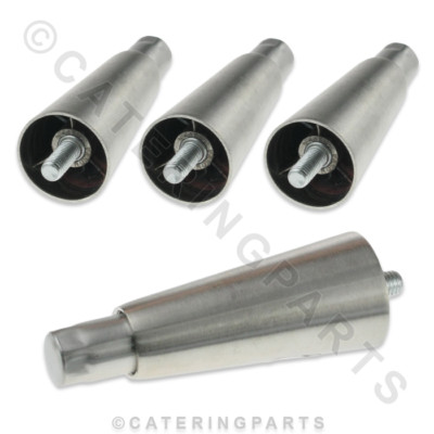 4 x BEIN SET MONTAGUE GRIZZLY 28441-6 STAHL SCHRAUBFÜSSE GASOFEN HERD GE-60